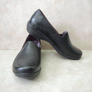 Dansko Marianne Black Leather Slip-on Comfort Shoe Loafer Size EU 39 (8.5-9)